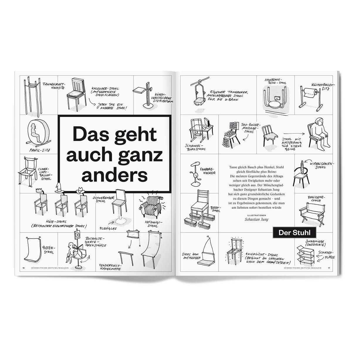 Sebastian Jung – Illustrator – SZ Magazin – Everyday Objects