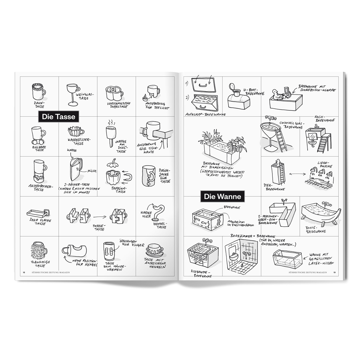 Sebastian Jung – Illustrator – SZ Magazin – Everyday Objects